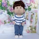 Интерьерная текстильная кукла ручной работы Кирил Hand Made - изображение 3