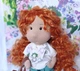 Интерьерная текстильная кукла ручной работы Белла Hand Made - изображение 4
