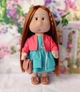 Интерьерная текстильная кукла ручной работы Виктория Hand Made - изображение 1