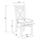 Стілець Dariusz Halmar 45x90x49 (V-PL-N-DARIUSZ) 071797 - изображение 2