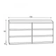 Комод Chelsea Forte 154x79.9x42.2 (CHLK26) 015908 - изображение 2