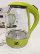Електричний дисковий скляний чайник Promotech PM-810 green зелений - зображення 2