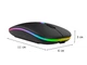 Беспроводная бесшумная мышь BauTech со светодиодной RGB подсветкой Bluetooth + 2.4 ГГц Черный (1009-788-00) - изображение 4