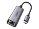 Адаптер-перехідник Ugreen USB Type-C RJ45 Ethernet LAN мережева карта 50737 (10/100/1000Mbps) для Macbook Сірий (1009-755-00) - зображення 5