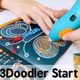 3D-ручка 3Doodler Start + трафареты + 16 метров биопластика (8 разных цветов) Blue - изображение 2