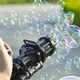 Пулемет из мыльных пузырей, BUBBLE GUN BLASTER машинка для пузырей, черный - изображение 2