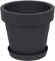 Горшок для цветов Prosperplast LOFLY Н-14.5 см антрацит (70710-433) - изображение 2