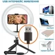 Кольцевая USB LED-лампа ACCLAB Ring of Light AL-LRSET2 + штатив, микрофон и Bluetooth управление (1283126502064) - изображение 3