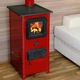 Печь MBS Hera red 7 кВт верхнее подключения дымохода - изображение 4