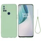Силиконовый (TPU) чехол Deexe Silicone Case для OnePlus Nord N10 - Green - изображение 2