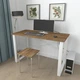 Письменный стол Ferrum-decor Драйв 750x1200x700 Белый металл ДСП Дуб Таверна 16 мм (DRA104) - изображение 2