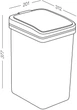 Відро для сміття з кришкоюMVM BIN-04 15L BEIGE (15 л) Бежеве - зображення 4