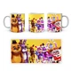 Кухоль Five Nights At Freddys П'ять ночей з Фредді Аніматроніки Жовтий фон FN.02.393 ( 25322 ) - изображение 1