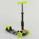 Детский трехколесный самокат Best Scooter 33650 Божья коровка 5 в 1 с сиденьем и родительской ручкой, с рисунком, Салатовый с яркими кругами - изображение 2