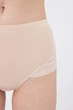 Жіночі труси сліпи з високою талією Giulia Allegra 2301/20 XXL Beige, трусики з мікрофібри, з прозорими смужками - зображення 4