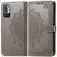 Шкіряний чохол (книжка) Art Case з візитницею для Xiaomi Redmi Note 10 5G / Poco M3 Pro Сірий Без бренду - зображення 2