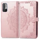 Кожаный чехол-книжка Art Case с визитницей для Xiaomi Redmi Note 10 5G / Poco M3 Pro Розовый Без бренда - изображение 2