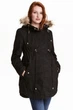 Парка для беременных H&M Mama 0394001 L черный (2000008256315) - изображение 1