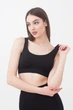 Безшовний топ на широких бретелях Giulia TANK TOP L/XL Black, топ спортивний - зображення 2
