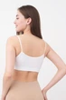 Бесшовный топ на тонких бретелях Giulia CAMI TOP L/XL White, женский топ из микрофибры - изображение 4