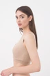 Бесшовный топ на широких бретелях Giulia TANK TOP S/M Beige-naturale, бесшовные кроп топы Джулия - изображение 3