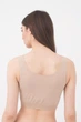 Бесшовный топ на широких бретелях Giulia TANK TOP S/M Beige-naturale, бесшовные кроп топы Джулия - изображение 4