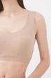 Бесшовный топ на широких бретелях Giulia TANK TOP S/M Beige-naturale, бесшовные кроп топы Джулия - изображение 5
