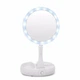 Складное зеркало для макияжа с LED подсветкой 10x My Fold Away Mirror белое - изображение 6