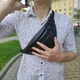 Сумка на пояс. Сумка через плече. бананка чоловіча / жіноча Black - зображення 10