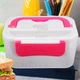 Ланч бокс електричний із підігрівом Lunch Heater 220 V Pro, ланч бокс від мережі. Колір: рожевий - зображення 2