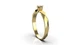 Каблучка Lunet Jewellery з червоного золота, з діамантом 18.5 розмір 23202421 - изображение 4