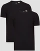 Набор футболок хлопковых длинных мужских 2 шт Levi`s Slim Crewneck Tee (2 Pack) 79541-0001 2XL Черных (5400816578628) - изображение 1