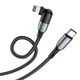 USB кабель с Type-C на Lightning HOCO U100 Orbit charging data cable |1.2m, 20W, 3A|. Black - изображение 2