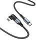 USB кабель с Type-C на Lightning HOCO U100 Orbit charging data cable |1.2m, 20W, 3A|. Black - изображение 4