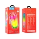 Блютуз колонка с подсветкой Hoco HC8 Pulsating colorful luminous | BT5.0, TWS, AUX, FM, TF, USB|. Red - изображение 2