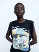 Футболка Zara 1443/178/800 S Черная с принтом (SZ01443178800024) - изображение 1
