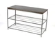 Полиця для взуття металева кована Ferrum Soft Grand Black Silver, 70х30х44см., взуття, передпокій, гарантія 1 рік - зображення 1