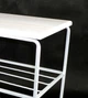 Полиця для взуття металева кована Ferrum Soft Grand White Silver, 70х30х44см., обувница, в передпокій, гарантія 1 рік - зображення 2