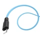 Кабель для зарядки Hoco - X21 Plus Silicone USB на Lightning (1 метр, 2.4А, оплетка TPE, лайтинг) - Черный Голубой - изображение 2