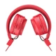 Беспроводные Bluetooth наушники Hoco W25 Promise (Bluetooth, AUX, A2DP, AVRCP, HSP и HFP) - Красный - изображение 3