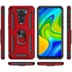 Ударопрочный чехол Serge Ring for Magnet для Xiaomi Redmi Note 9 / Redmi 10X Красный Без бренда - изображение 4