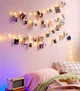 Светящаяся гирлянда мини-прищепки для фото 2м 20led Warm White на батарейках - изображение 3