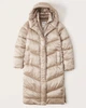 Пуховик женский - зимний пуховик Abercrombie & Fitch AF8368W XS Бежевый - изображение 2