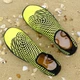 Обувь для пляжа и кораллов аквашузы Diving shoes черные с салатовыми полосами 35 ( 22 см ) 125 - изображение 5