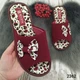 Тапочки жіночі кімнатні Белста бордові відкриті 37 р (24 см) - зображення 1