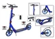 Двухколесный самокат Scale Sports SS-10. Dark blue (ручной тормоз, Led-фонарик) 1673433034 - изображение 2