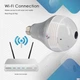 IP скрытая беспроводная WiFi камера-лампочка видеонаблюдения панорамная OLM Panoramic Camera Original 360 градусов рыбий глаз видеоняня HD 960p - изображение 4