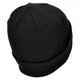 Шапка в`язана акрилова MIL-TEC з відворотом, Black, One Size - зображення 3