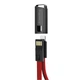 Кабель ColorWay USB - Lightning брелок 2.4 А Червоний - изображение 2