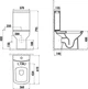 Унитаз-компакт CREAVIT Lara LR310-11CB00E-0000 + бачок YD.SET.032.05 + сиденье Soft Close KC1603.01.0000E дюропласт - изображение 3